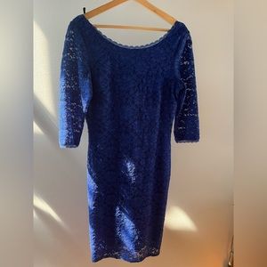 Lacy blue dress